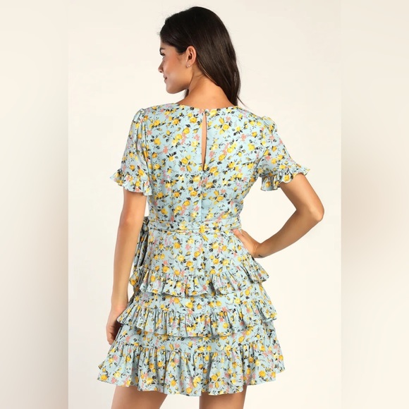 Lulu’s Tiered Floral Mini Dress - Picture 11 of 15